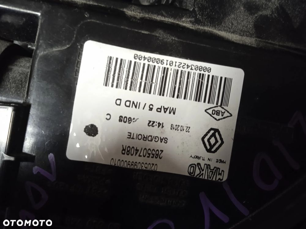 LAMPA TYLNA PRAWA RENAULT CLIO IV KOMBI USZKODZONA - 5