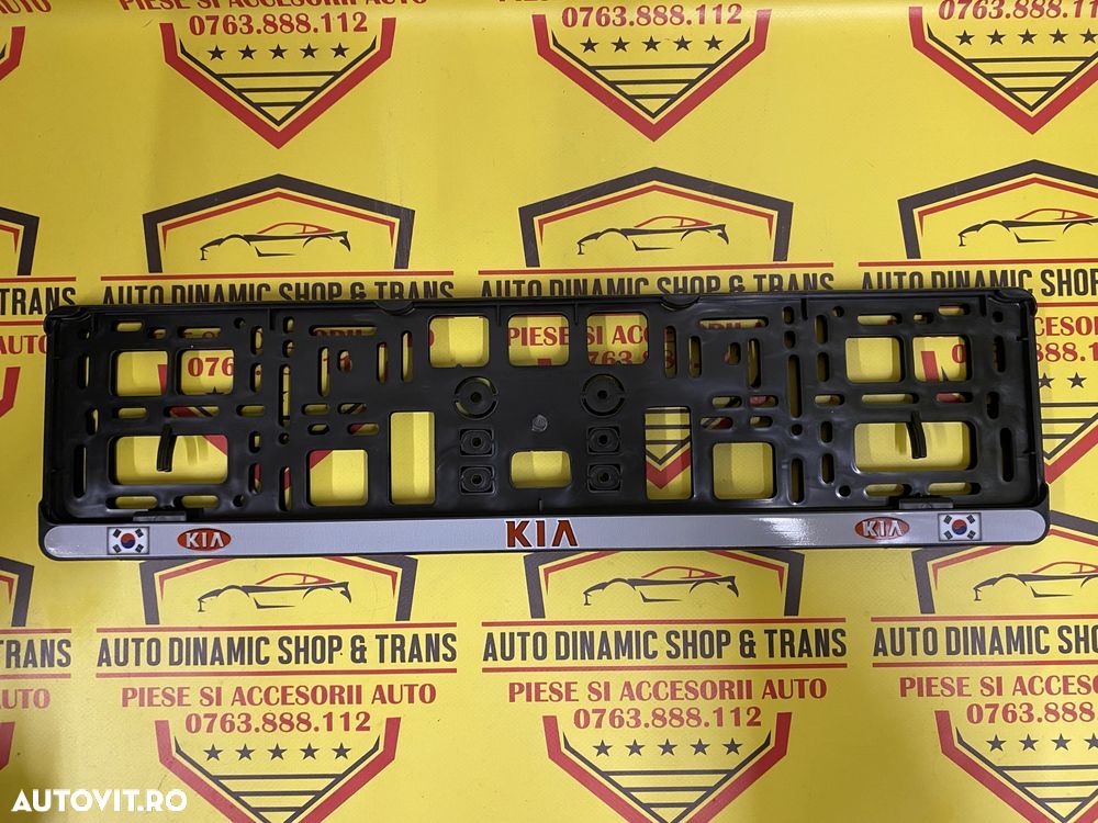 Set 2 suporti numar numere inmatriculare Kia Mitsubishi MOTORS Peugeot - 4