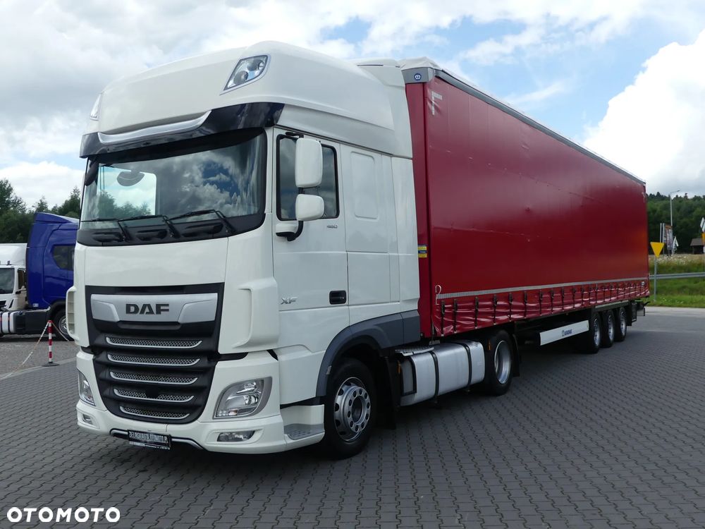 DAF XF 106.480 + KRONE FIRANKA / ZESTAW MEGA / OŚ PODNOSZONA / - 1