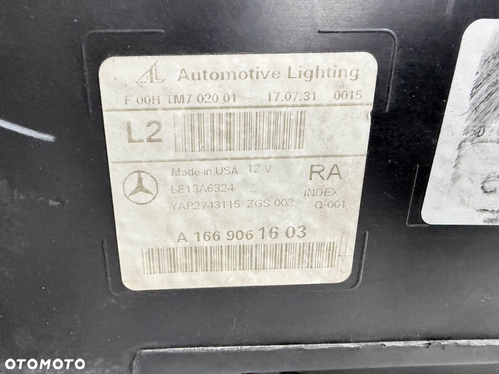 Lampa przednia prawa Mercedes-Benz GLE W166 A166 A1669061603 HYBRID - 5