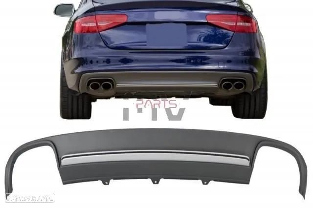 Difusor com Ponteiras Audi A4 B8.5 (2012 a 2015) Look S4 - 1
