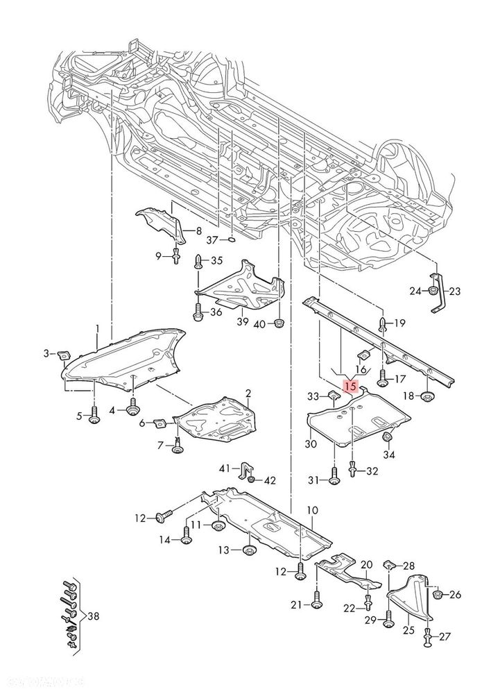 AUDI Q7 4M 4M0825211H LEWY PRÓG OSŁONA PODWOZIA LEWA ORYGINAŁ - 2