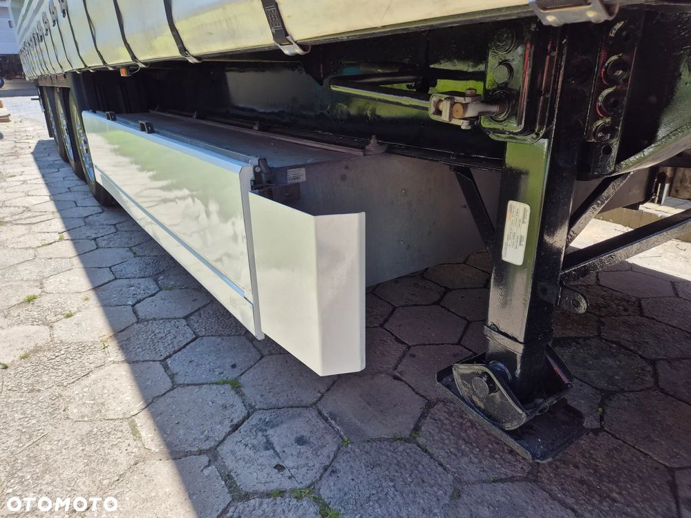 Krone BURTOWA BUDOWLANA VARIOS PÓŁMEGA 385/55 z Niemiec / ALUFELGI / stan bardzo dobry / PODNOSZONA OŚ I DACH / BPW firanka burto-firanka firana burtówka burto firanka - 15