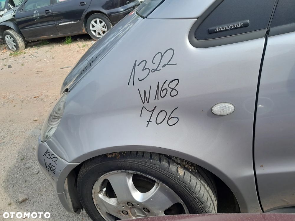 MERCEDES W168 BŁOTNIK LEWY PRZEDNIE LEWY PRZÓD KOLOR: 706