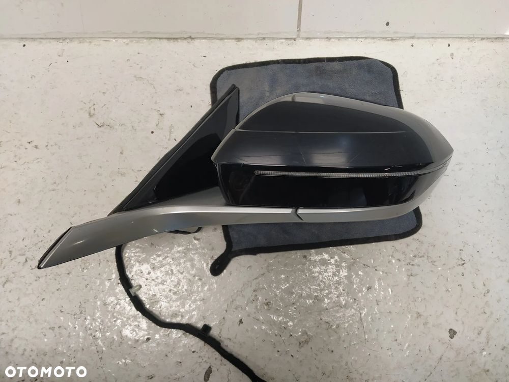 BMW 5 G60 G61 LUSTERKO ZEWNĘTRZNE LEWE ASFERYCZNE ASYSTENT 9+6 PIN KOMPLETNE UK ORYGINAŁ - 4