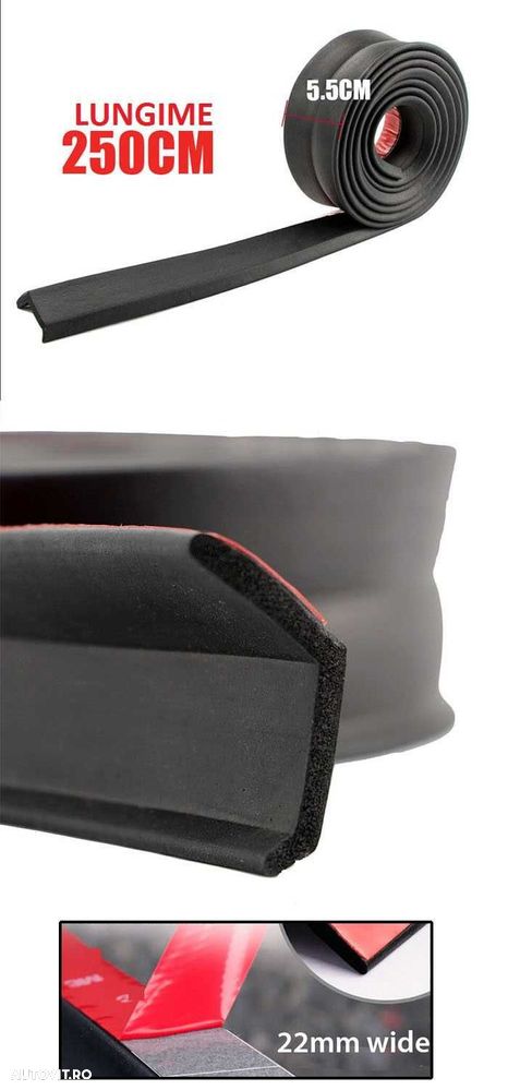 Prelungire bara fata [LIP] din cauciuc – NEGRU sau CARBON - 5