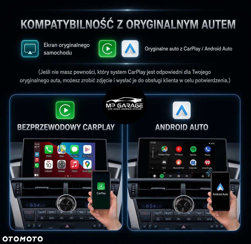 Lexus NX RX IS ES GS Apple CarPlay Android Auto Moduł Bezprzewodowy - 5