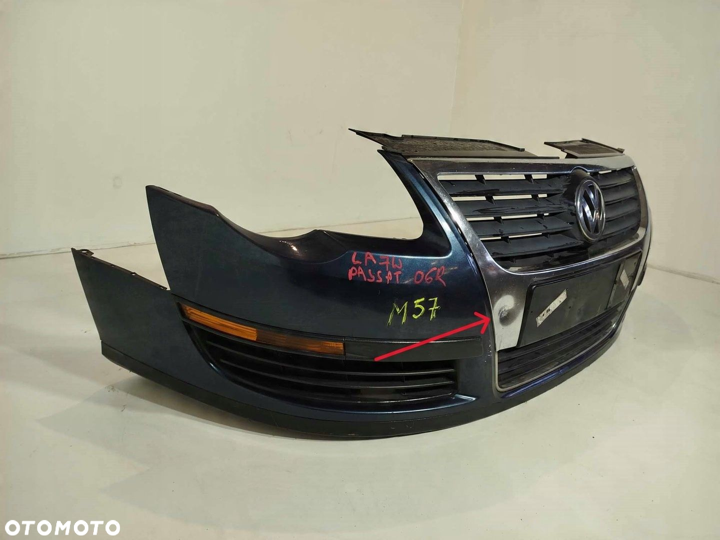 ZDERZAK PRZEDNI PRZÓD GRILL VW PASSAT B6 05-10 - 2