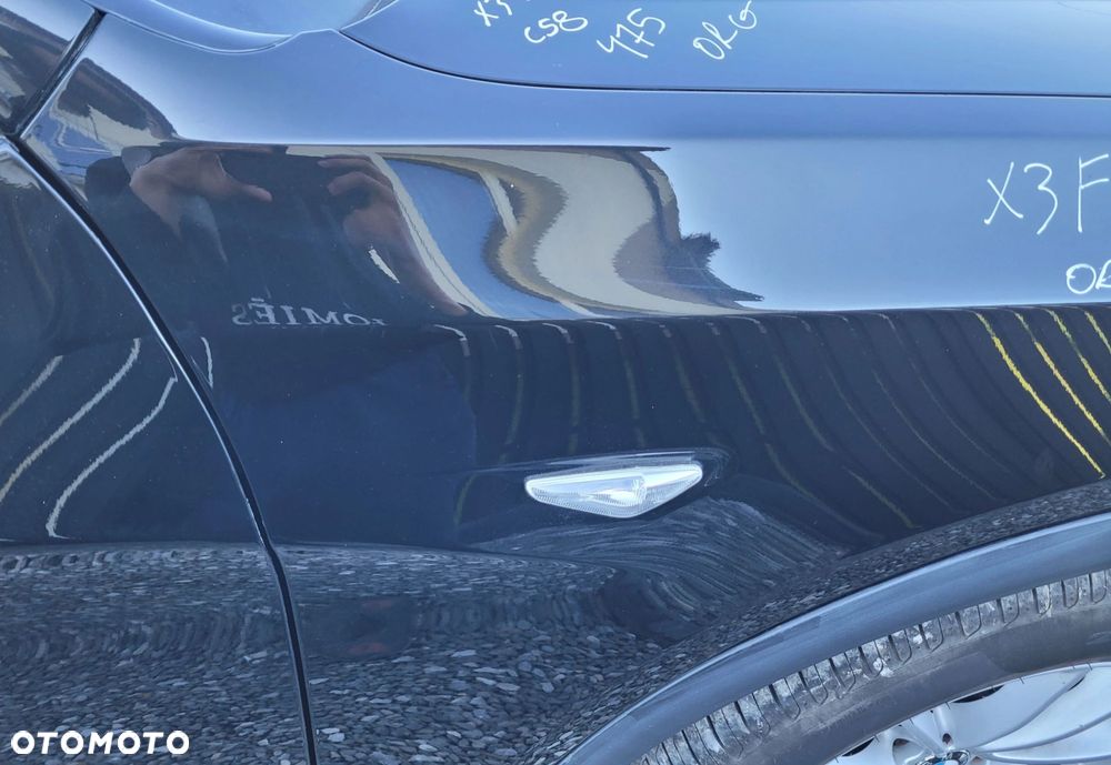 BŁOTNIK PRAWY PRZÓD PRZEDNI BMW X3 F25 475 BLACK SAPPHIRE ORG LAKIER C58 - 4