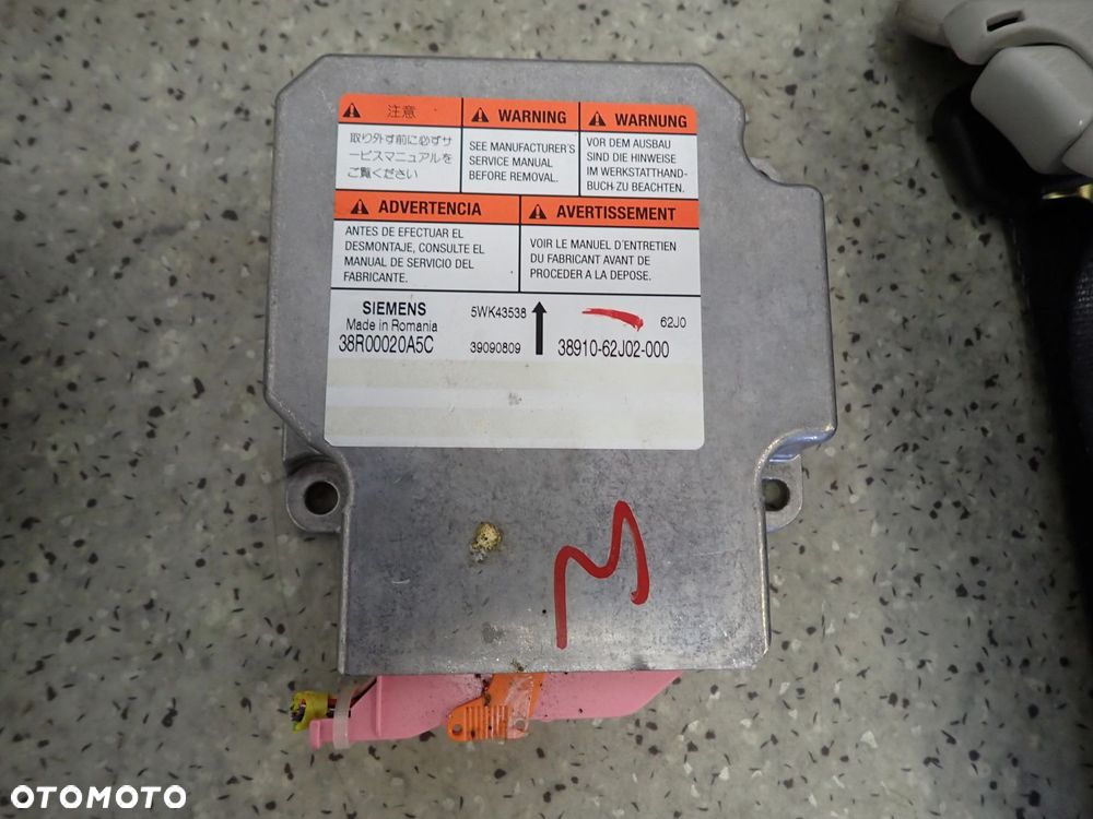 SUZUKI SWIFT MK6 05-09 PODUSZKI POWIETRZNE SRS ZESTAW - 5