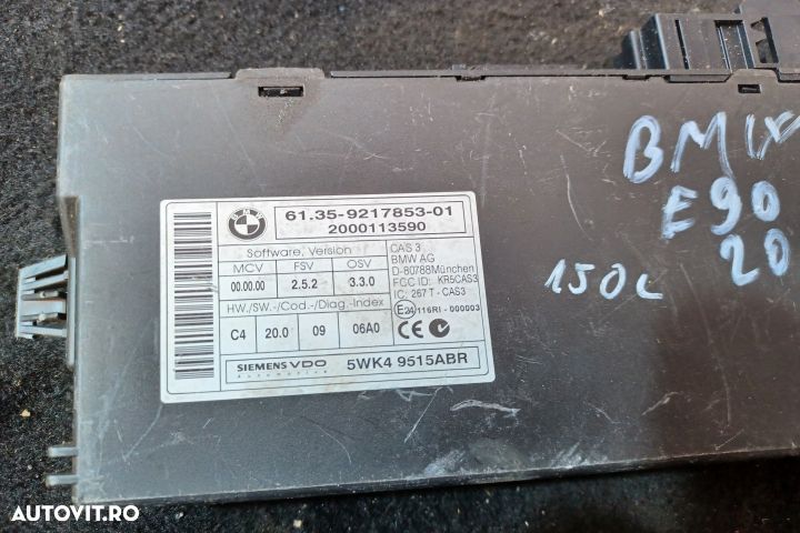 Modul confort 9217853 9217853-01 9217853 9217853-01 BMW Seria 3 E90 [ - 3