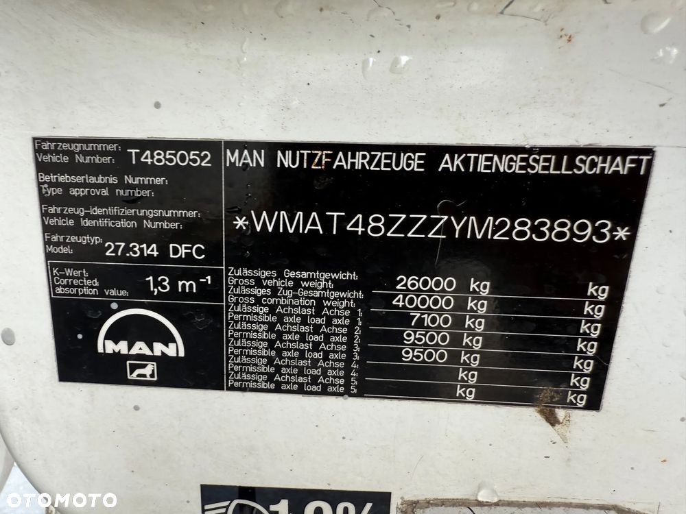 MAN 27.314 Schwing KVM 34X - 20