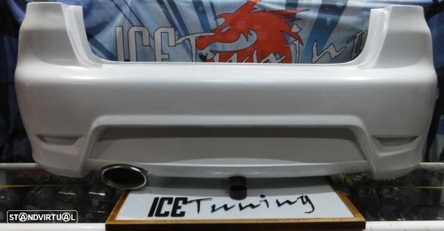 Para-choques traseiro Seat ibiza 6L Cupra em fibra com ou SEM ponteira tipo Cupra 100% inox - 4