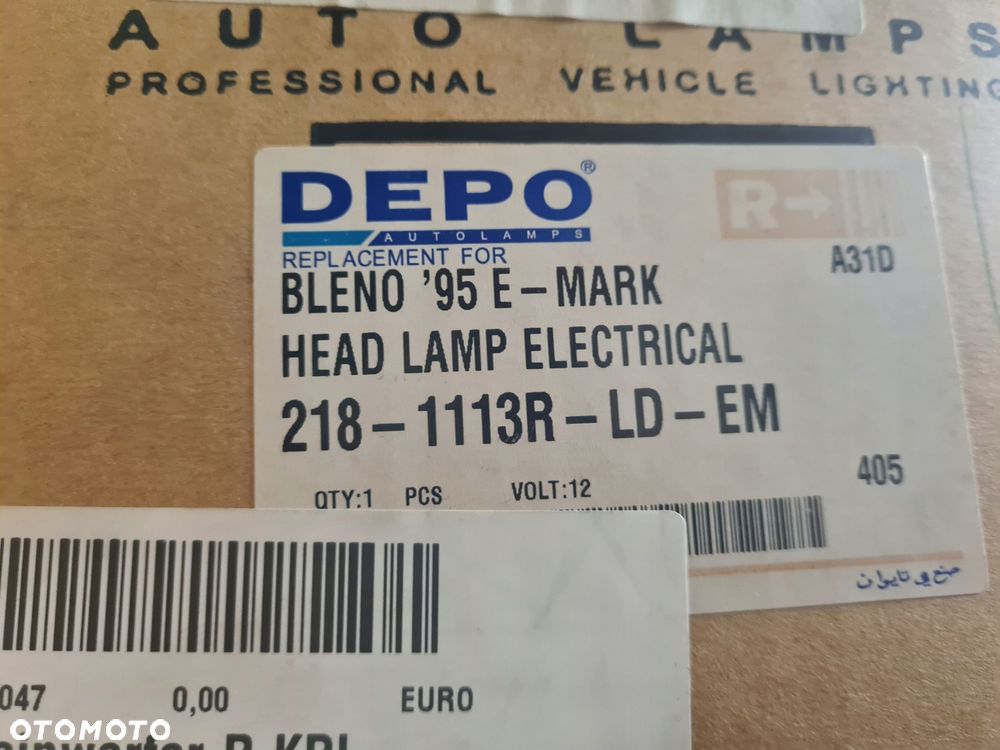 reflektor lampa prawa przód 218-1113r-ld suzuki bleno - 2