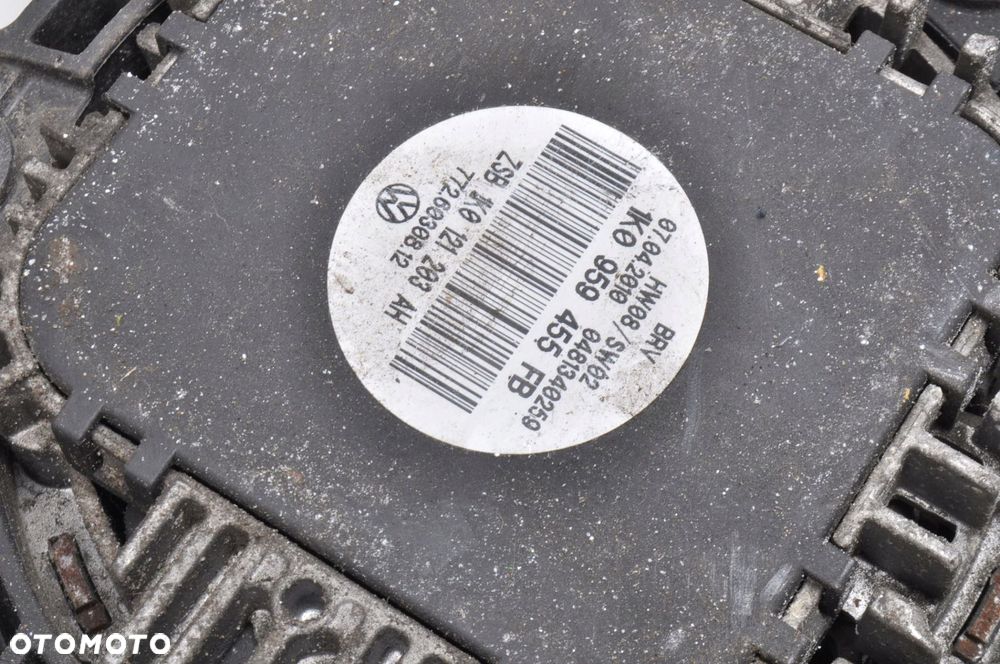 SKODA OCTAVIA II WENTYLATOR CHŁODNICY WODY 1K0121205AC 1K0959455FB - 3