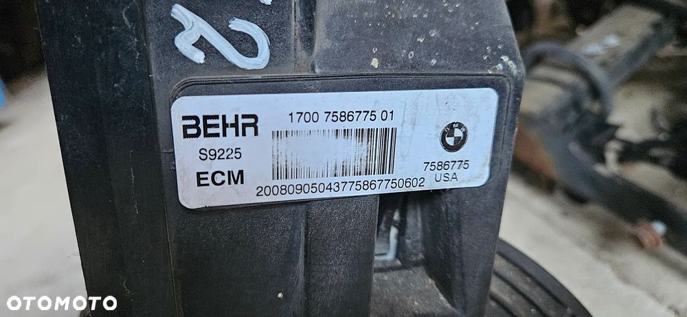BMW X5 E70 X6 E71 3.0D 3.5D Komplet chłodnic Chłodnice Chłodnica wody klimatyzacji Wentylator 7809321 7586775 7796572 - 7