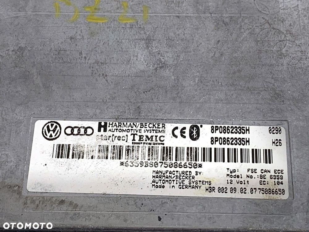 MODUŁ BLUETOOTH  AUDI A3 (8P1) 2003 - 2013 2.0 TDI 125 kW [170 KM] olej napędowy 2006 - 2012 - 4