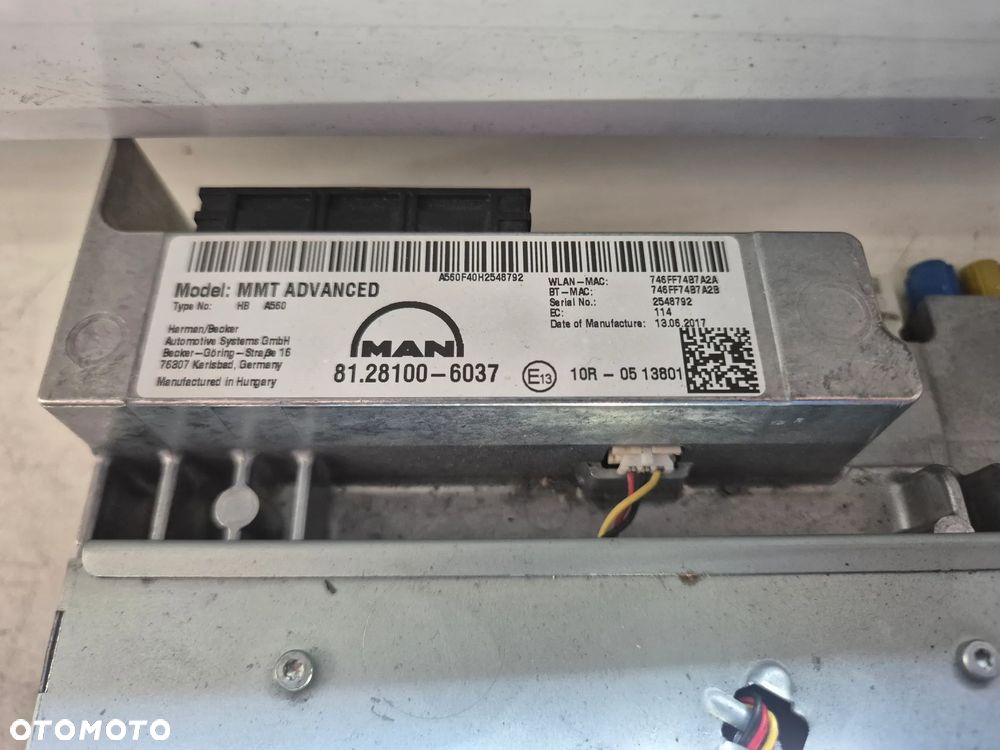 RADIO NAWIGACJA MAN TGX TGS EURO 6 LIFT 81281006037 - 2