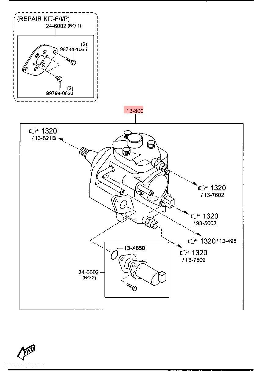 POMPA WTRYSKOWA MAZDA 5 CR 2.0 D 10-15 RF7J13800A 294000-0420 - 2