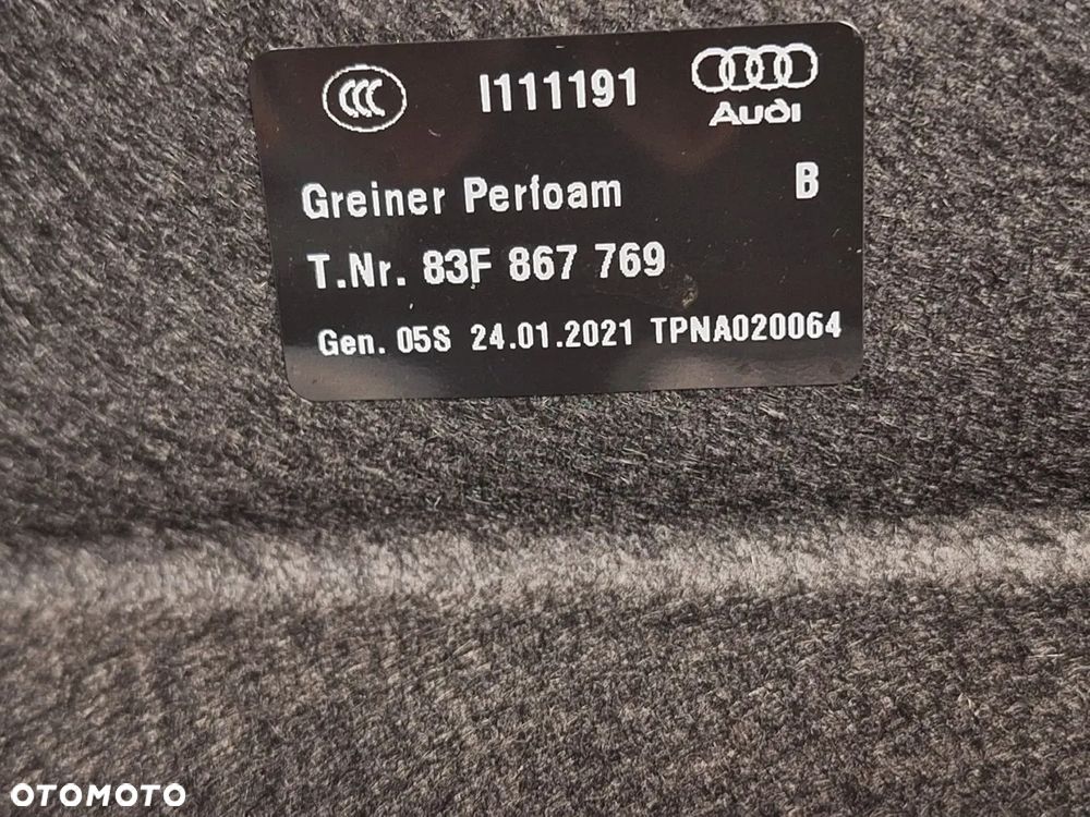 polka bagaznika audi q3 II 83f sportback 2018- 83f867769 orginal demontaz - 6