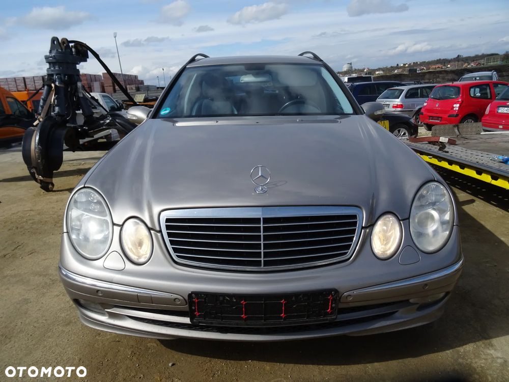 Mercedes E W211 (lakier C723) maska zderzak błotnik klapa deska lampa części - 1