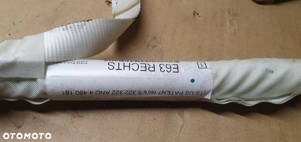 Kurtyna airbag boczna prawa BMW 6 E63 5322322 4480181 - 9