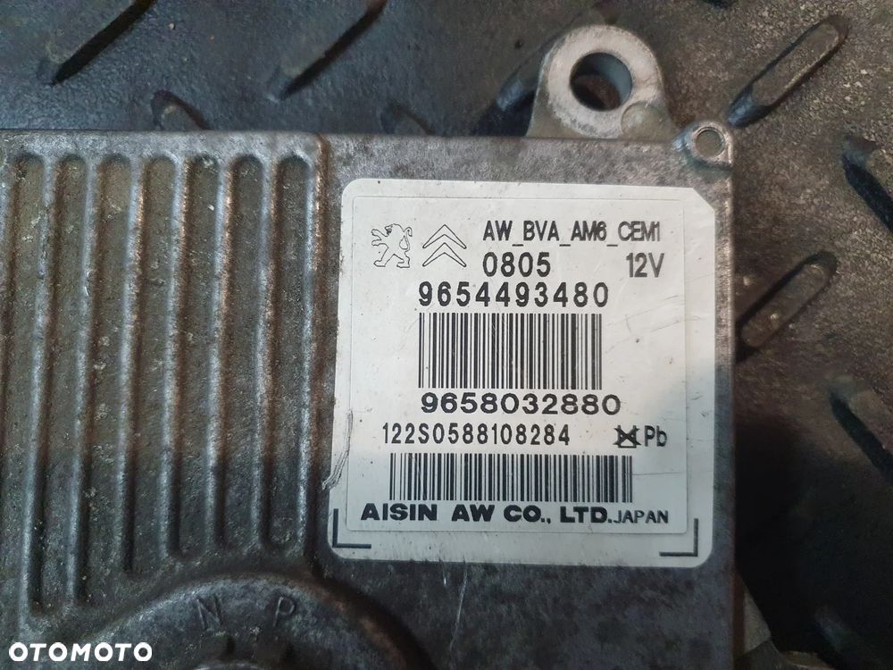 PEUGEOT 407 COUPE 3.0 24V MODUŁ STEROWNIK SKRZYNI BIEGÓW 9654493480  9658032880 + WTYCZKA INSTALACJA - 2