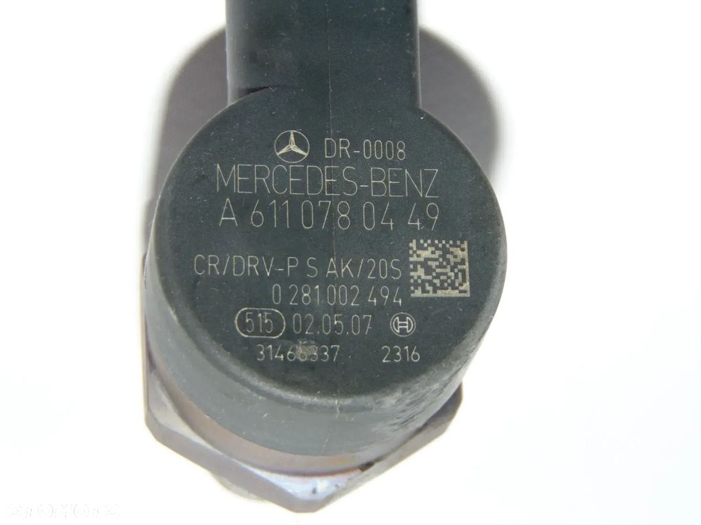 Zawór regulator czujnik ciśnienia paliwa A6110780449 0281002494 Mercedes W169 W245 W203 W211 A B C E Klasa W639 Vito 2.0 2.2 CDI - 8