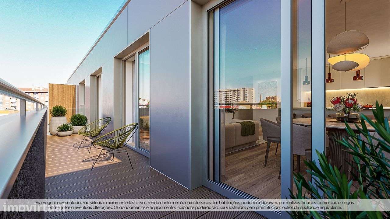 T4 Novo C/ Lugar de Garagem na Praça das Flores (Porto) - Grande imagem: 2/31