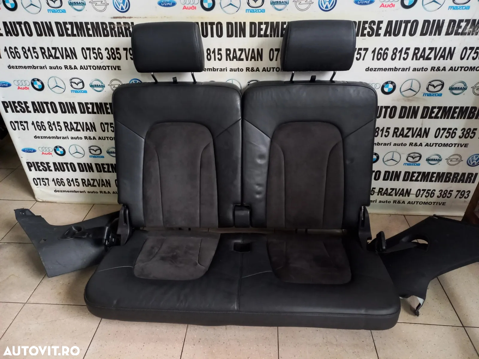 Scaune Spate Bancheta Locurile 6 Si 7 Din Piele Audi Q7 4L An 2006-2007-2008-2009-2010-2011-2012-20 - 8