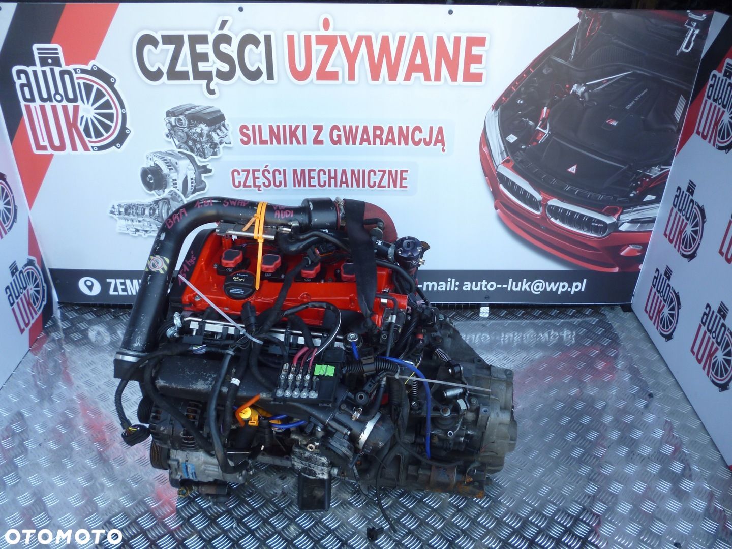 SILNIK KOMPLETNY SWAP VW AUDI TT 1.8T BAM 225KM 151 TYS  SKRZYNIA MANUAL - 1