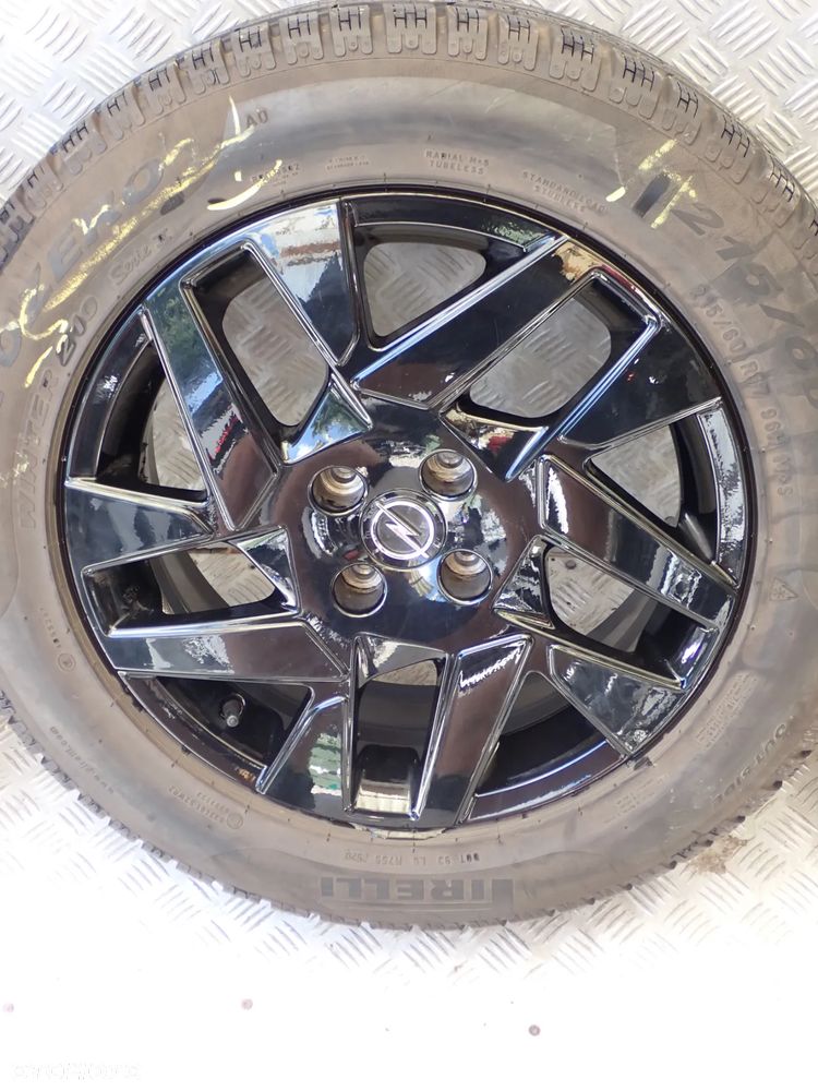 KOŁA FELGI ALUMINIOWE OPEL 6,5JX17 ET 32  4X1085 OP00127 K1 Z OPONAMI ZIMA PIRELLI 215/60/17 - 6