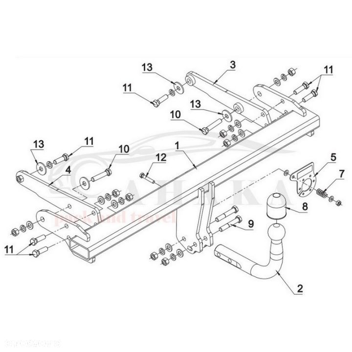 Hak Holowniczy Odkręcany Do Audi A4 B9 Avant Kombi Od 2015 - 3