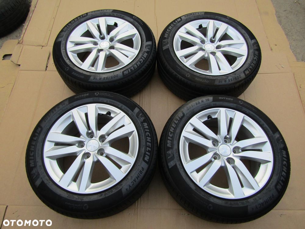 4x Felgi Koła 16 Peugeot 308 II 508 407 Rifter Expert III Partner III Citroen Jumpy Berlingo III Toyota Proace 7 j 5x108 ET44 + Opony 205/55 16 Michelin - 3