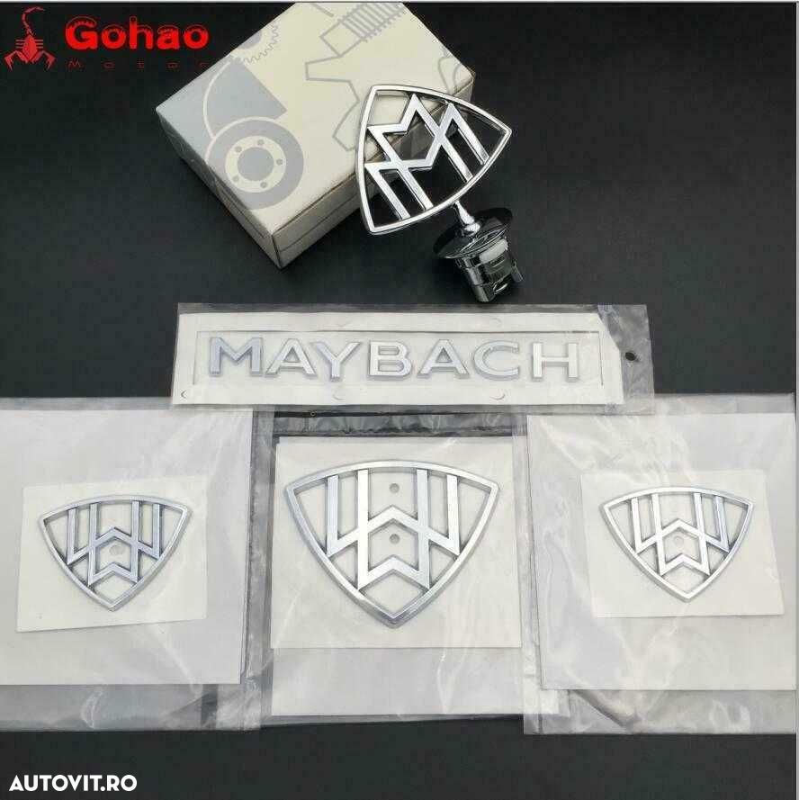 Embleme Scris Logo Sigla Stema Mercedes Maybach Capota Aripi Portbagaj - 1