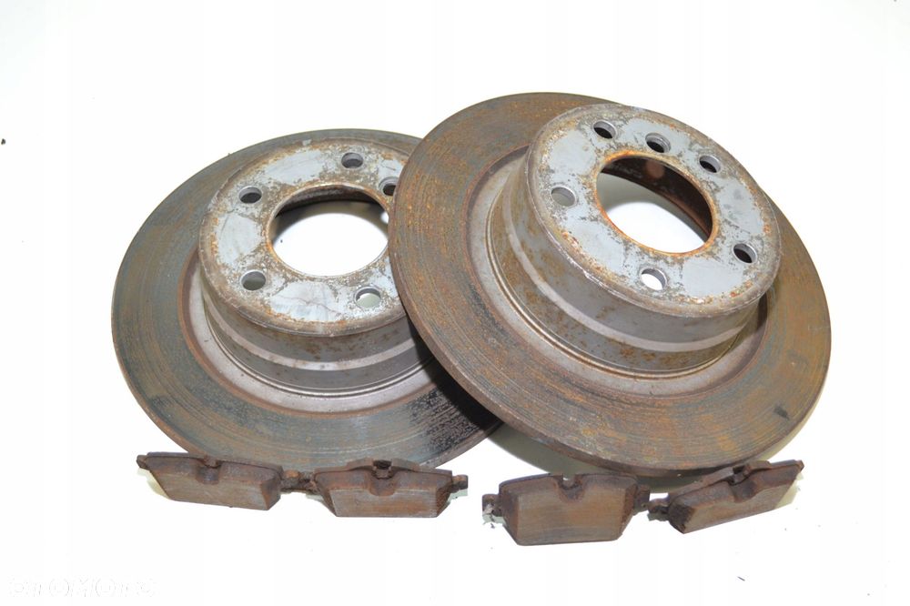 BMW E87 E90 TARCZE HAMULCOWE TYŁ KLOCKI KOMPLET ZESTAW 296MM - 1