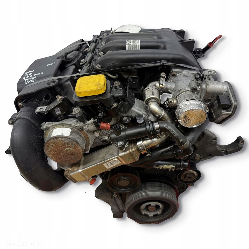 SILNIK BMW E60 E61 520 2.0 D DIESEL 150KM diesel kompletny M47D20 204D4 - 1