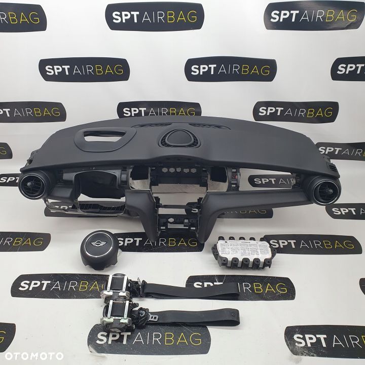 MINI COOPER F56 DESKA ROZDZIELCZA KONSOLA KOKPIT PULPIT PODUSZKI AIRBAG AIR BAG PASY KIT SET - 1