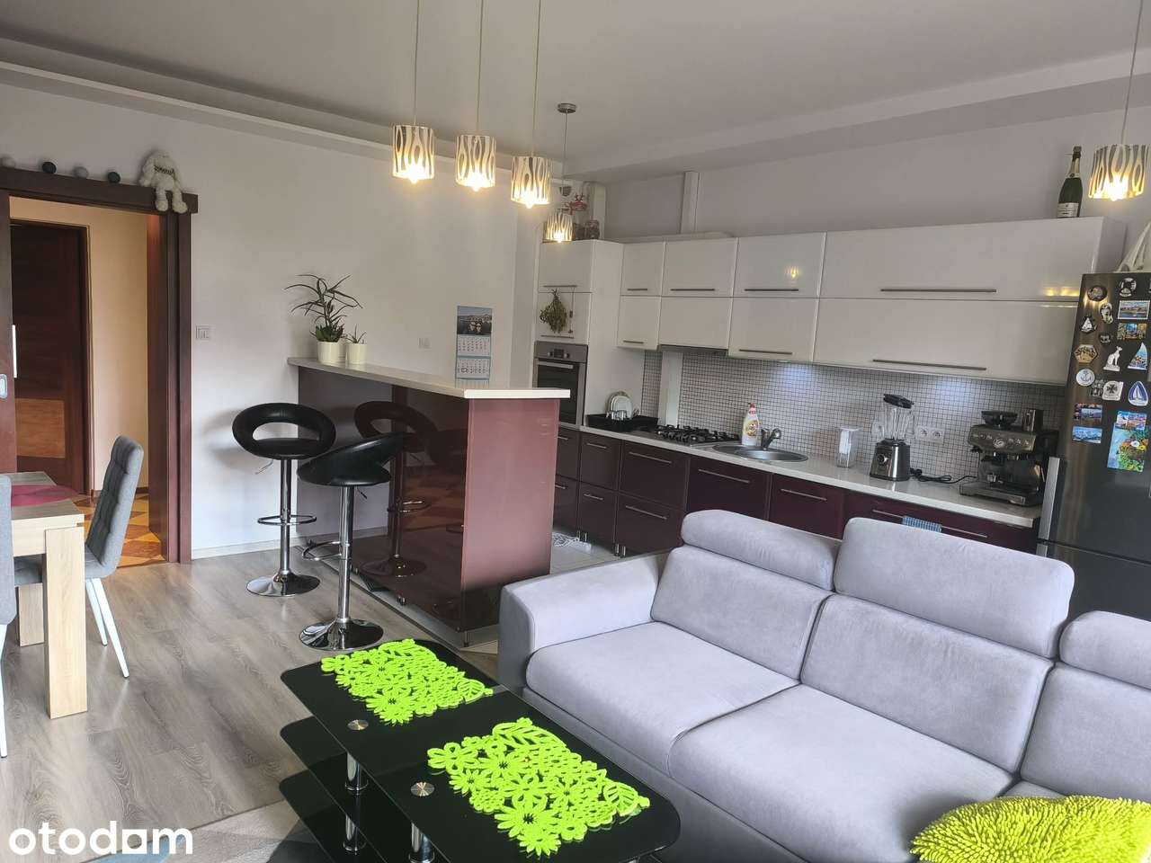 2-pokojowe mieszkanie salon z aneksem kuchennym 55 m² z garażem k.lok.