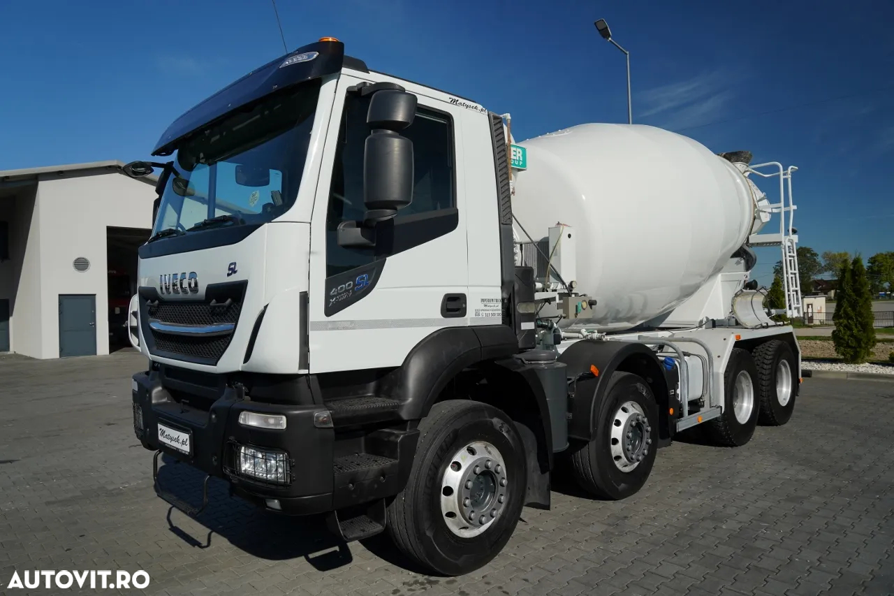 Iveco 400 SL X-WAY STRALIS / 8X4 / BETONIERĂ / IMER / ANVELOPE 100% / JANTE DIN ALIAJ / - 2