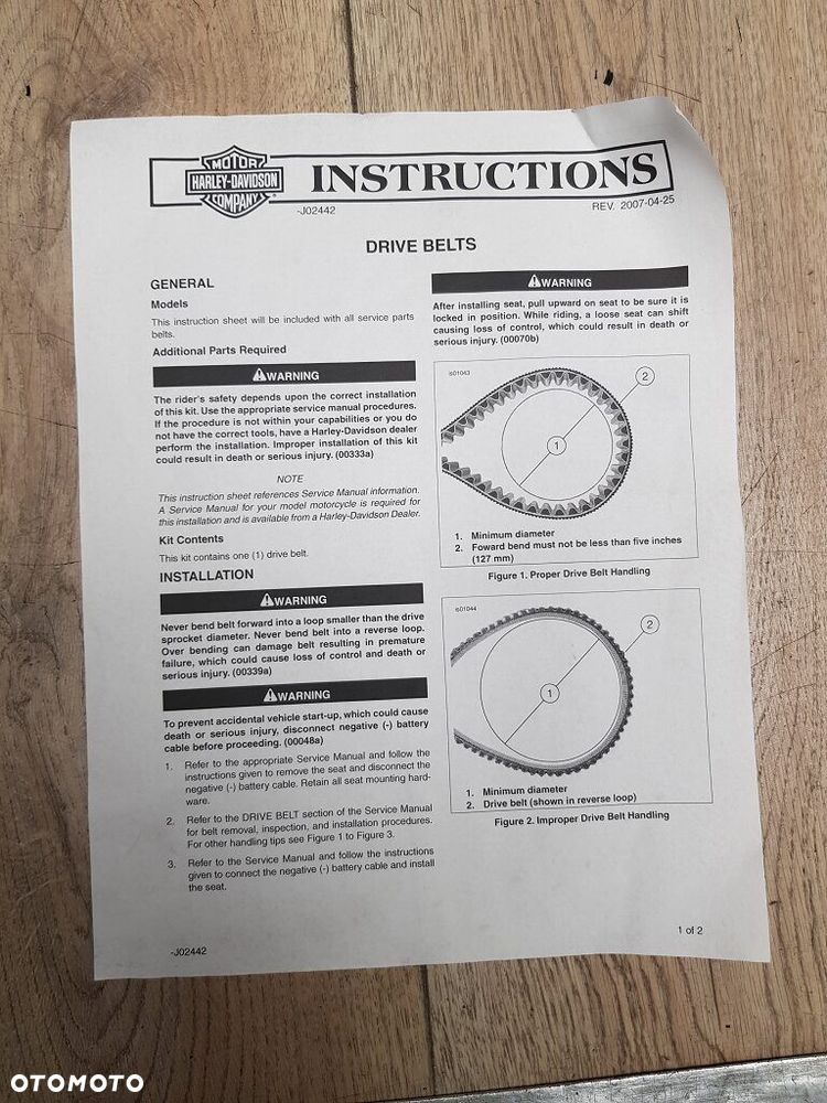 Nowy pas napędowy 133T Harley Davidson Dyna 40015-00B - 7