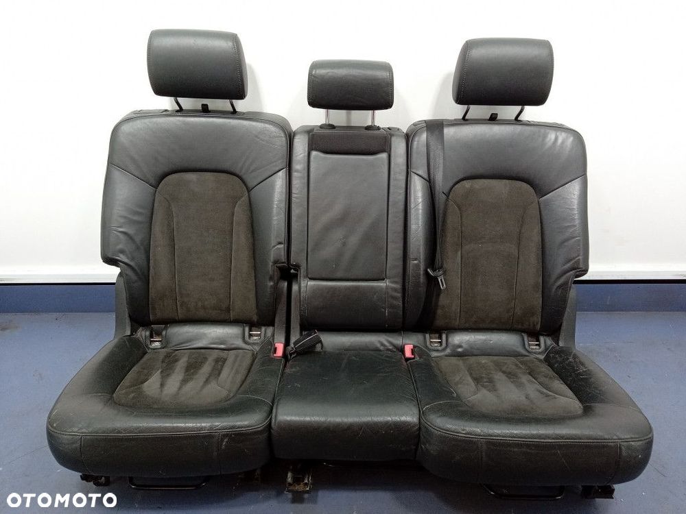 AUDI Q7 I 4L FOTELE KANAPA KOMPLET 3 RZĘDY 7 OSÓB S-LINE PÓŁSKÓRY - 11