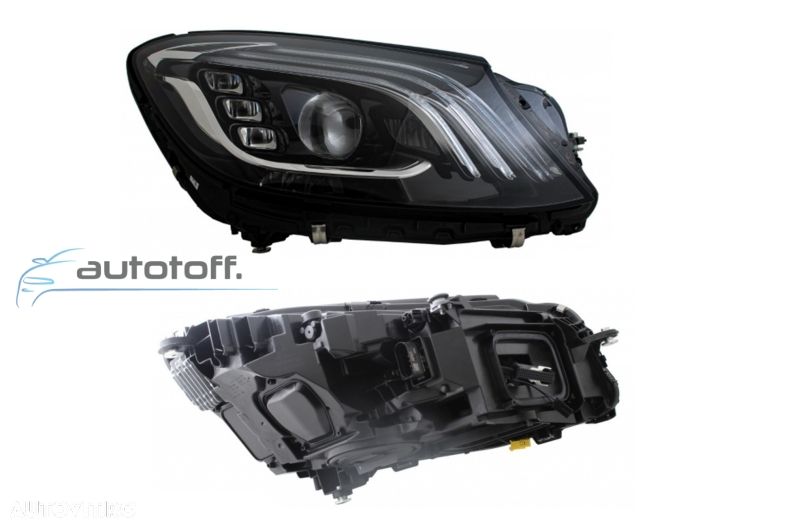 Pachet exterior Mercedes S-Class W222 (2013+) Conversie (2017+) Facelift S63 Design - 7