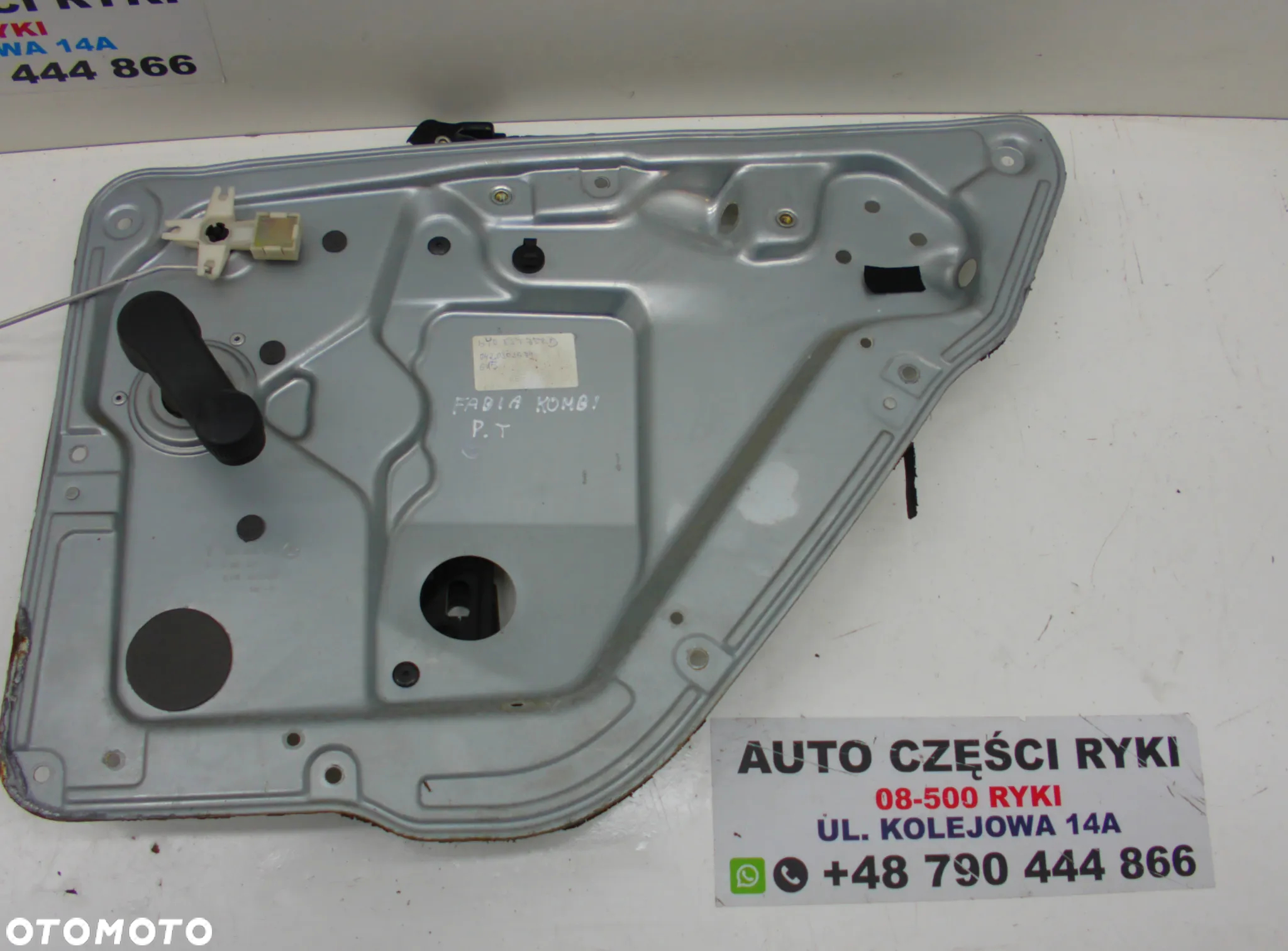 Skoda Fabia mechanizm podnoszenia szyby prawa lewa strona  tył - 6