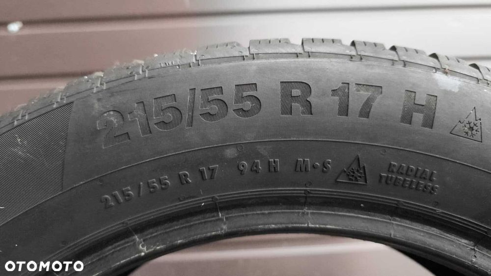2 sztuki opony zima 215/55/17 Continental 94H  (OL623/OH) - 3