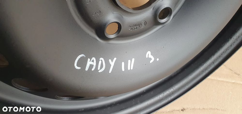 Felgi stalowe koła VW 5x112 6J ET47 16" R16 VW Caddy III 1K0601027C - 29