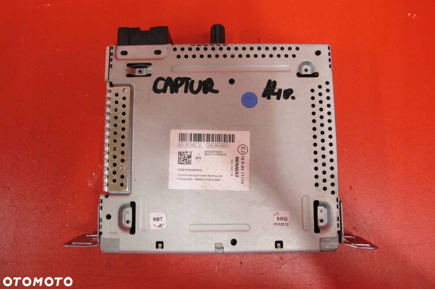 RENAULT CAPTUR 1 I 13- CLIO 4 IV ZOE RADIO TUNER MODUŁ 281152239R KOD - 2