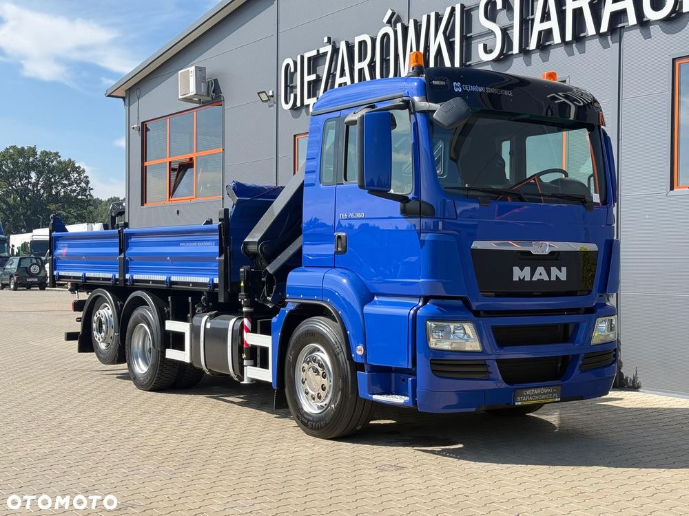 MAN TGM TGS TGX 26.360 // E5 // 6x2 6x4 // WYWROTKA 3-S // HMF 1420 K2 // kipper, krane, crane, żuraw, dźwig, wywrot - 9