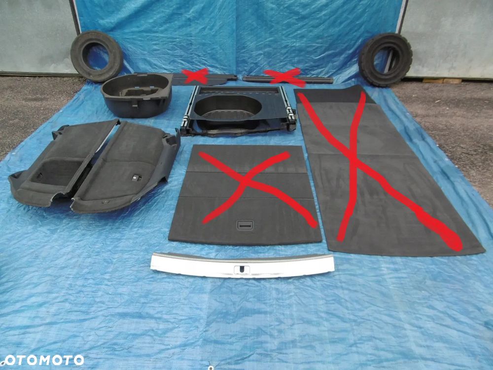PODŁOGA SZYNA WNĘKA KOŁA WANNA WKŁAD BAGAŻNIKA OSŁONA PASA TYLNEGO BOCZEK LEWY PRAWY AUDI A6 C6 LIFT KOMBI AVANT - 1