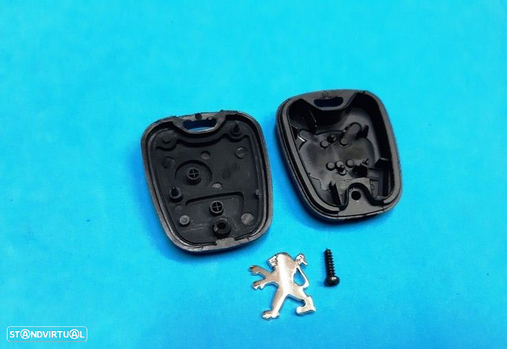 Chave carcaça Peugeot 206 e 307  (com logótipo)  NOVO - 2